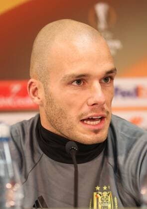 Anderlecht s Bram Nuytinck pictured during a press conference PK Pressekonferenz of Belgian soccer team RSC Anderlecht, Wednesday 19 October 2016, in Mainz, Germany. Tomorrow Anderlecht is playing German club FSV Mainz in the third match of the group stage of the Europa League competition. VIRGINIExLEFOUR  x04960794x