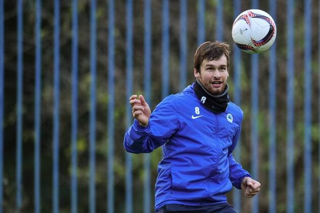 Soccer player of Slovan Liberec Filip Lesniak in action during the training session prior to European Football League third round group J match: Slovan Liberec vs Fiorentina in Liberec, Czech Republic, October 19, 2016. (CTKxPhoto RadekxPetrasek) CTKPhotoP201610190840901  PER 11