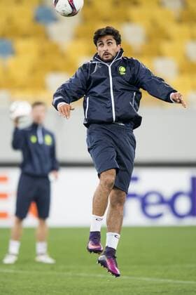 Gent s Kenneth Saief pictured in action during a training of Belgian soccer team KAA Gent, Wednesday 19 October 2016, in Lviv, Ukraine. Tomorrow Gent is playing Ukraine club Shaktar Donetsk in the third match of the group stage of the Europa League competition. JASPERxJACOBS  x04960918x