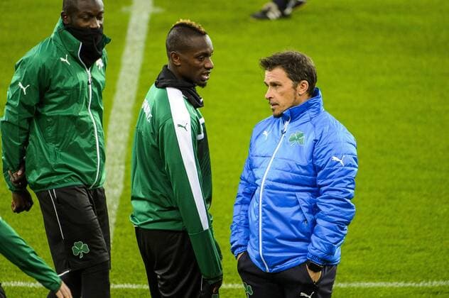 Standard s former player Paul-Jose Mpoku Ebunge pictured during a training of Greek soccer team Panathinaikos, Wednesday 19 October 2016, in Liege. Tomorrow Panathinaikos is playing the third game of the group stage of the Europa League competition against Belgian soccer team Standard de Liege. NICOLASxLAMBERT  x04960900x