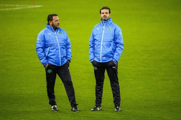 Panathinaikos head coach Italian Andrea Stramaccioni pictured during a training of Greek soccer team Panathinaikos, Wednesday 19 October 2016, in Liege. Tomorrow Panathinaikos is playing the third game of the group stage of the Europa League competition against Belgian soccer team Standard de Liege. NICOLASxLAMBERT  x04960889x
