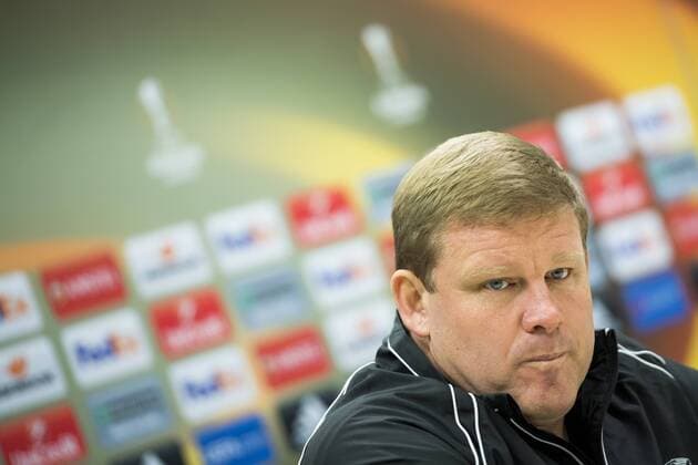 Gent s head coach Hein Vanhaezebrouck pictured during a press conference PK Pressekonferenz of Belgian soccer team KAA Gent, Wednesday 19 October 2016, in Lviv, Ukraine. Tomorrow Gent is playing Ukraine club Shaktar Donetsk in the third match of the group stage of the Europa League competition. JASPERxJACOBS  x04960855x