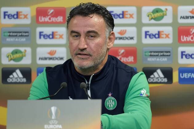 Christophe Galtier (saint etienne) - Fussball, Europa League, Pressekonferenz AS Saint Etienne - 19 10 2016 FredericChambert Panoramic 