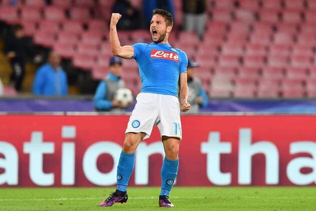 Fußball, SSC Neapel - Besiktas Istanbul As Napoli 19 10 2016 - Champions League SSC Napoli vs. Besiktas Istanbul: Dries Mertens 