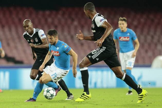 Fußball, SSC Neapel - Besiktas Istanbul Dries Mertens Napoli, Napoli 19-10-2016 SSC Napoli vs. Besiktas Istanbul Football Calcio UEFA Champions League 2016 2017 Group B. SSC Napoli vs. Besiktas Istanbul cesarexpurini