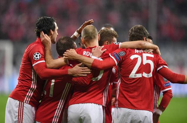 FUSSBALL CHAMPIONS LEAGUE SAISON 2016 2017 GRUPPENPHASE FC Bayern Muenchen - PSV Eindhoven 19.10.2016 Torjubel FC Bayern Muenchen 