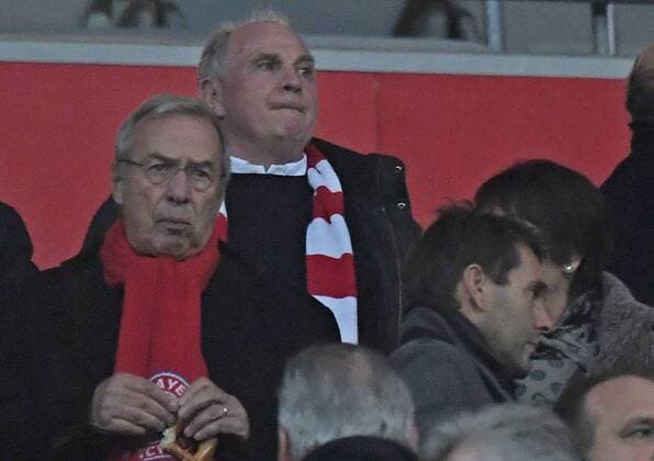 19.10.2016, xjhx, Fussball Champions League, FC Bayern Muenchen - PSV Eindhoven, emspor , v.l. Uli Hoeness (FC Bayern Muenchen) Muenchen