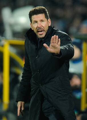 ROSTOV-ON-DON, RUSSIA - OCTOBER 19, 2016: Atletico Madrid s head coach Diego Simeone in the 2016-17 Season UEFA Champions League Group D Round 3 football match against FC Rostov at the Olimp-2 Stadium. Valery Matytsin TASS  TS034F27