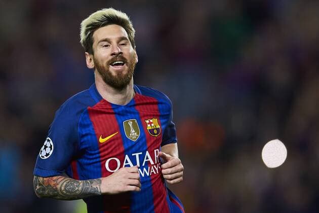 19.10.2016, xslx, Fussball UEFA Champions League, FC Barcelona Barca - FC Manchester City, emspor, v.l. Lionel Messi (FC Barcelona) Jubelt nach dem Tor zum 2-0 Barcelona