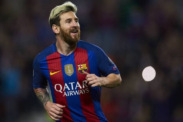 19.10.2016, xslx, Fussball UEFA Champions League, FC Barcelona Barca - FC Manchester City, emspor, v.l. Lionel Messi (FC Barcelona) Jubelt nach dem Tor zum 2-0 Barcelona