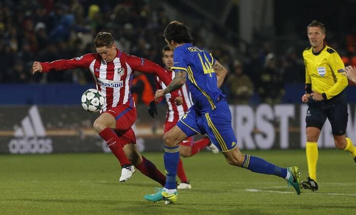 Fußball, CL, FK Rostow - Atletico Madrid Fernando Torres. Champions League match between FK Rostov and Atletico Madrid. In this picture, Fernando Torres. xPabloxGarciax 