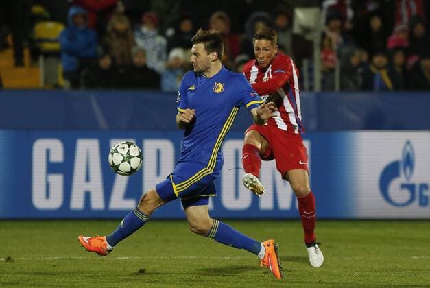 Fußball, CL, FK Rostow - Atletico Madrid Fernando Torres. Champions League match between FK Rostov and Atletico Madrid. In this picture, Fernando Torres. xPabloxGarciax 