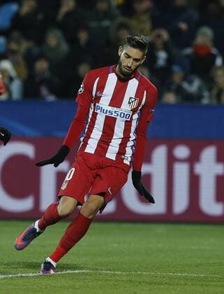 Fußball, CL, FK Rostow - Atletico Madrid Carrasco. Champions League match between FK Rostov and Atletico Madrid. In this picture, Carrasco celebrates his goal. xPabloxGarciax 