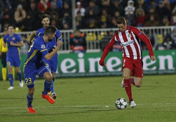 Fußball, CL, FK Rostow - Atletico Madrid Fernando Torres. Champions League match between FK Rostov and Atletico Madrid. In this picture, Fernando Torres. xPabloxGarciax 