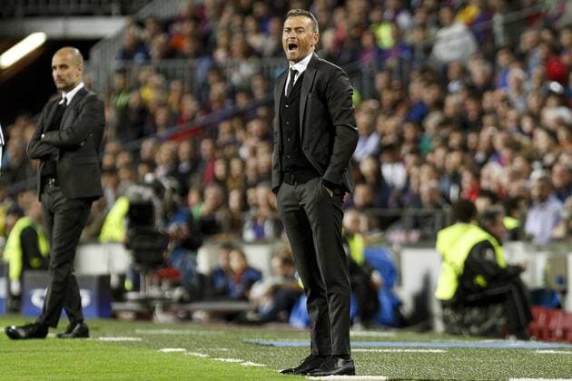 Barcelona s coach Luis Enrique during the UEFA Champions League group C match between FC Barcelona Barca and Manchester City at Camp Nou stadium in Barcelona, Catalonia, Spain, 19 October 2016. FC BARCELONA VS. MANCHESTER CITY !ACHTUNG: NUR REDAKTIONELLE NUTZUNG!  BCN001 20161019-636125178945225784