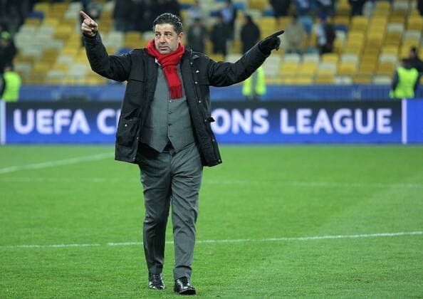 October 19, 2016 - Kiev, Ukraine - Benfica coach Rui Vitoria after the match a Champions League Group B soccer match between Dynamo Kiev and Benfica at the Olympiyskiy stadium in Kiev. Ukraine, on October 19, 2016. Benfica won 2 to 0. FC Dynamo Kyiv v SL Benfica - UEFA Champions League  - ZUMAn230 20161019_zaa_n230_169