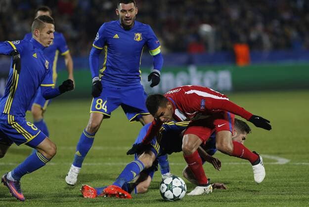 Fußball, CL, FK Rostow - Atletico Madrid Champions League match between FK Rostov and Atletico Madrid. In this picture, Correa. xPabloxGarciax 
