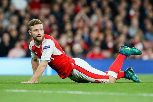 Shkodran Mustafi (Arsenal), OCTOBER 19, 2016 - Football Soccer : Shkodran Mustafi of Arsenal during the UEFA Champions League Group Stage match between Arsenal and Ludogorets Razgrad at Emirates Stadium in London, England. Noxthirdxpartyxsales  (mdga012238)