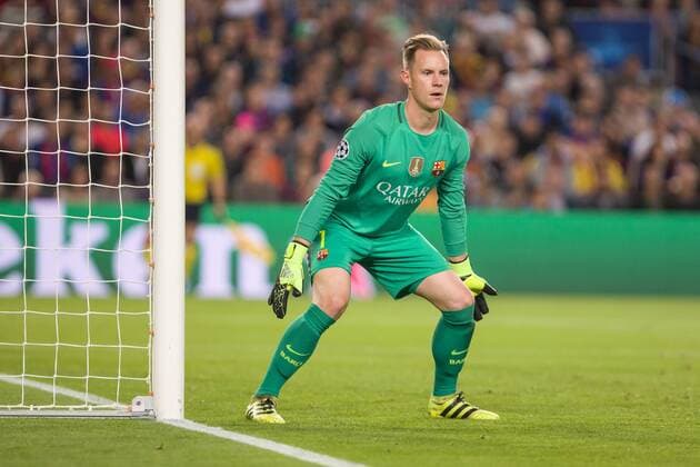 SPAIN - Oct,19th: Ter Stegen during t the match between FC FC Barcelona Barca - Manchester City, for the round 1 of the Champions League, played at Camp Nou Stadium on 19th Oct 2016 in Barcelona, Spain.  xCordonxPressx xSPAINx-xFCxBarcelonax-xManchesterxCityx-xxChampionsxLeaguex-x2016 17x