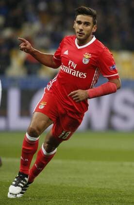 October 19, 2016 - Benfica Eduardo Salvio celebrates after scoring during the UEFA Champions League Group stage match between FC Dynamo Kiev and Benfica FC at the Olympic Stadium in Kiev on 19 October , 2016. The UEFA Champions League Group stage match between FC Dynamo Kiev and Benfica FC - ZUMAs334 20161019_zap_s334_043