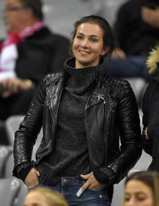19.10.2016, Fussball Champions-League 2016 2017, Vorrunde 3.Spieltag, FC Bayern München - PSV Eindhoven, in der Allianzarena München. Lisa Müller Frau von Thomas Müller (FC Bayern München) 