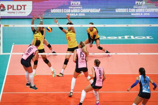 Philippines: Pomi-CAS Vs PSL at FIVB in Manila Pomi Cassalmaggiore won in straight sets (3-0) over Manila PSL-F2 Logistiscs at the FIVB Women s Club World Championships at the Mall of Asia Arena in Pasay CIty.  JxGerardxSeguiax xPacificxPress