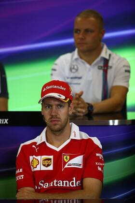 United States Grand Prix, Austin 20 - 23 October 2016 20.10.2016 - press conference PK Pressekonferenz Sebastian Vettel (GER) Scuderia Ferrari SF16-H and Valtteri Bottas (FIN) Williams FW38 