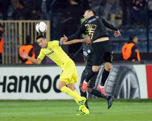 Villareal s Bruno Soriano during Villareal - Osmanlispor European League Game at Ankara, 20th Oct. 2016. (Hikmet Saatci - Depo Photos)  15540771