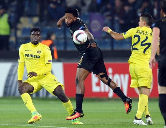 Osmanlispor s Raheem Lawal during Villareal - Osmanlispor European League Game at Ankara, 20th Oct. 2016. (Hikmet Saatci - Depo Photos)  15540772