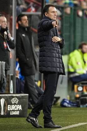 Standard s head coach Aleksandar Jankovic pictured during a third game of the group stage (group G) of the Europa League competition between Belgian soccer team Standard de Liege and Greek soccer team Panathinaikos, Thursday 20 October 2016, in Liege. NICOLASxLAMBERT  x04962450x