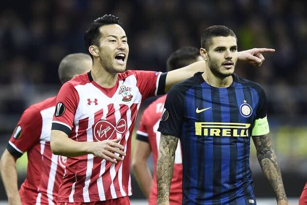 Db Milano 20 10 2016 - Europa League Inter Mailand - FC Southampton Maya Yoshida-Mauro Icardi 