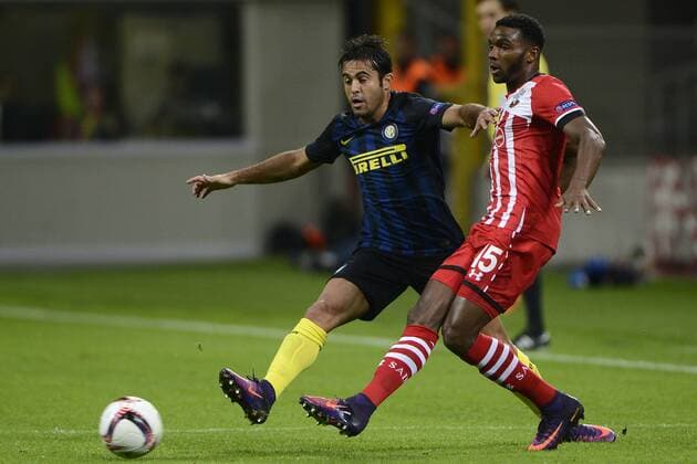 Eder Inter, Cuco Martina Southampton Milano 20-10-2016 Stadio Giuseppe Meazza - Football Calcio Europa League Inter Mailand - FC Southampton. giuseppexceleste