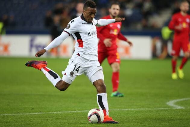 SOCCER - EL, RBS vs Nice SALZBURG,AUSTRIA,20.OCT.16 - SOCCER - UEFA Europa League, group stage, Red Bull Salzburg vs OGC Nice. Image shows Alassane Plea (Nice). GEPAxpictures xMathiasxMandl