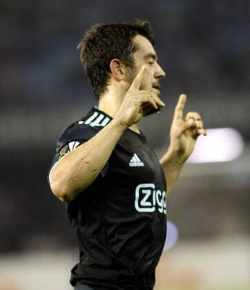 Ajax s German striker Amin Younes jubilates his goal against Celta Vigo during the UEFA Europa League group stage soccer match played at Balaidos stadium in Vigo, province of Galicia, northwestern Spain, 20 October 2016. Celta Vigo vs Ajax !ACHTUNG: NUR REDAKTIONELLE NUTZUNG!  20161020-636125943134874828