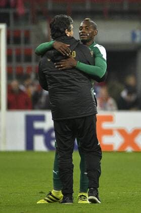 Standard s former player Paul-Jose Mpoku Ebunge pictured during a third game of the group stage (group G) of the Europa League competition between Belgian soccer team Standard de Liege and Greek soccer team Panathinaikos, Thursday 20 October 2016, in Liege. NICOLASxLAMBERT  x04962592x