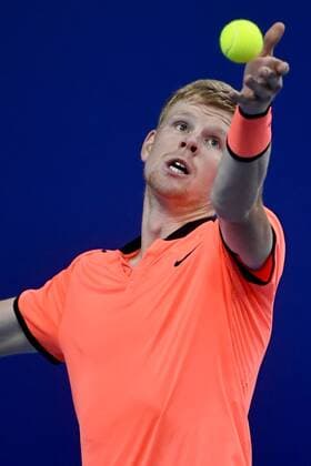 Kyle Edmund pictured during the second round match between Spanish David Ferrer ATP Tennis Herren 15) and British Kyle Edmund (ATP 48) at the first edition of the European Open - ATP Antwerpen on hardcourt, from 17 to 23 October, in Antwerp, Thursday 20 October 2016. DIRKxWAEM  x04962600x