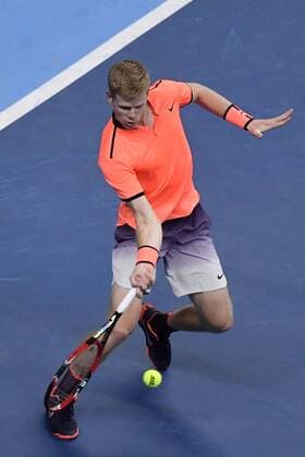 Kyle Edmund pictured during the second round match between Spanish David Ferrer ATP Tennis Herren 15) and British Kyle Edmund (ATP 48) at the first edition of the European Open - ATP Antwerpen on hardcourt, from 17 to 23 October, in Antwerp, Thursday 20 October 2016. DIRKxWAEM  x04962608x