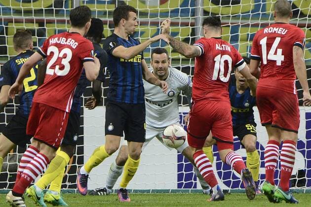 Samir Handanovic Inter Milano 20-10-2016 Stadio Giuseppe Meazza - Football Calcio Europa League Inter Mailand vs. FC Southampton giuseppexceleste
