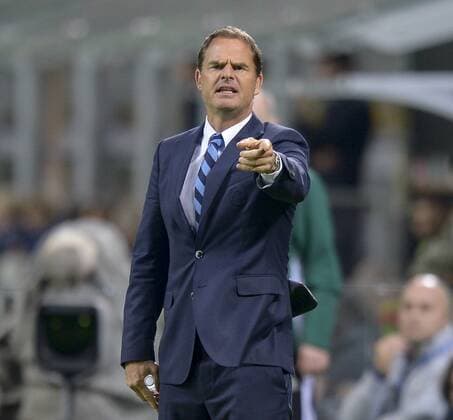 Italy: FC Internazionale v Southampton FC - UEL Frank de Boer gestures during the Uefa Europa League football match between FC Internazionale and Southampton FC. FC Internazionale wins 1-0 over Southampton FC.  NicoloxCampox xPacificxPress