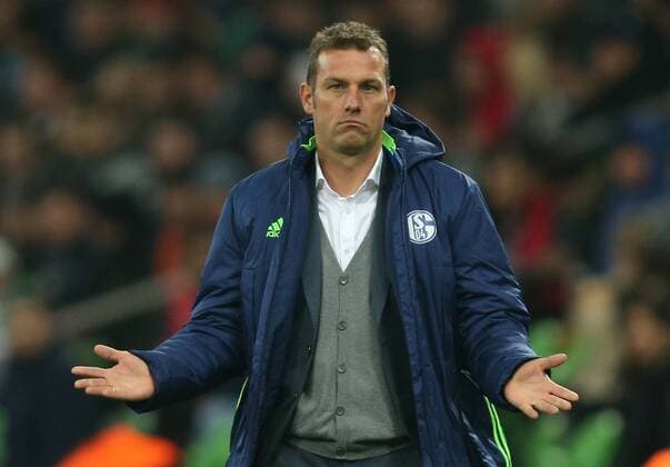 KRASNODAR, RUSSIA - OCTOBER 20, 2016: FC Schalke 04 s head coach Markus Weinzierl gestures in the 2016 17 Season UEFA Europa League Group I Round 3 football match against FC Krasnodar at Krasnodar Stadium. Vitaly Timkiv TASS  TS0350E2