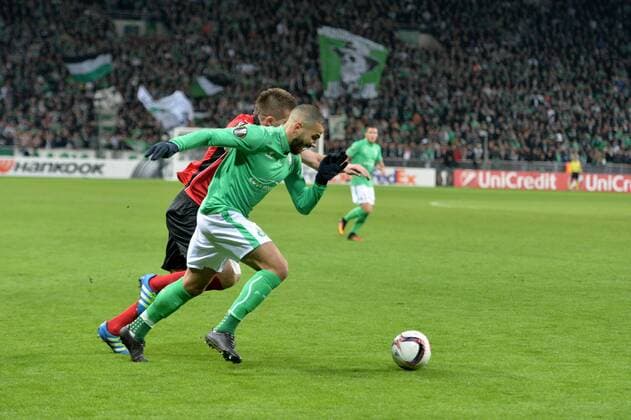 Oussam Tannane (saint etienne) - Fussball, Europa League, AS Saint Etienne vs. Gabala FK - Groupe C - 20 10 2016 FredericChambert Panoramic 