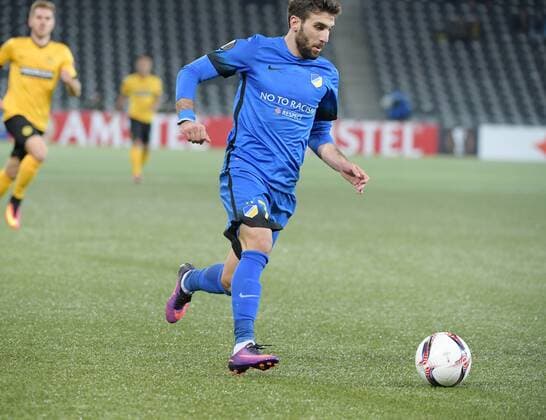 20.10.2016 Bern,Schweiz Fussball Herren Europa League Saison 2016 2017 BSC Young Boys - Apoel Nikosia Bild zeigt Apoel FC Torschütze George Efrem Aktion Einzelbild 