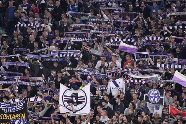 Vienna Fans 20-10-2016 Stadio Olimpico Football Calcio Europa League Austria Wien AndreaxStaccioli