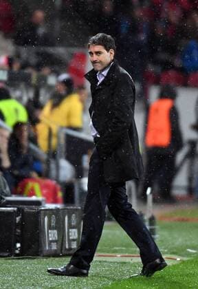 20.10.2016, xjhx, Fussball Europa League, FSV Mainz 05 - RSC Anderlecht, emspor, v.l. Trainer Rene Weiler (RSC Anderlecht) enttaeuscht, enttaeuscht schauend, dissapointed Mainz