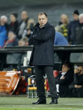 coach Yuryy Vernydub of FC Zorya Luhanskduring the Europa League group A match between Feyenoord and Zorya Luhansk on October 20, 2016 at the Kuip stadium in Rotterdam, The Netherlands. Feyenoord v Zorya Luhansk UEFA Europa League 2016 2017 xVIxxIVx 6432095