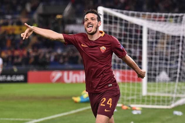 Alessandro Florenzi Roma Goal celebration 3-1 Roma 20-10-2016 Stadio Olimpico Football Calcio Europa League AS Roma - Austria Wien AndreaxStaccioli
