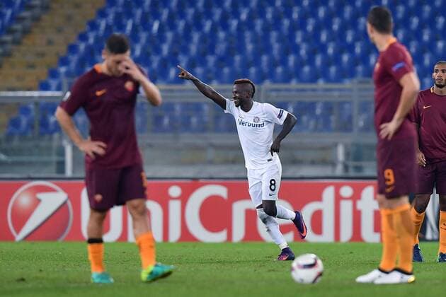 Rom, Italien - Fussball, Europa League, AS Rom vs. Austria Wien: Olarenwaju Kayode 