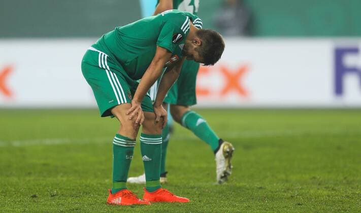 SOCCER - EL, Rapid vs Sassuolo VIENNA,AUSTRIA,20.OCT.16 - SOCCER - UEFA Europa League, group stage, SK Rapid Wien vs US Sassuolo Calcio. Image shows Thomas Schrammel (Rapid). Keywords: Wien Energie. GEPAxpictures xPhilippxBrem