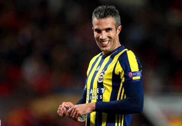 Robin van Persie of Fenerbahce shows a look of dejection during the UEFA Europa League match at Old Trafford, Manchester. Picture date: October 20th, 2016. Pic Matt McNulty Sportimage EDITORIAL USE ONLY. No use with unauthorised audio, video, data, fixture lists, club league logos or live services. Online in-match use limited to 120 images, no video emulation. No use in betting, games or single club league player publications.