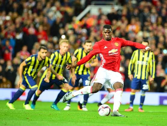 UEFA Europa League Group A day 3 match between Manchester United ManU and Fenerbahce at Old Trafford Stadium in Manchester , England , October 20 , 2016. Final Score: Manchester United 4 - Fenerbhace 1 Pictured: Paul Pogba of Manchester United. 